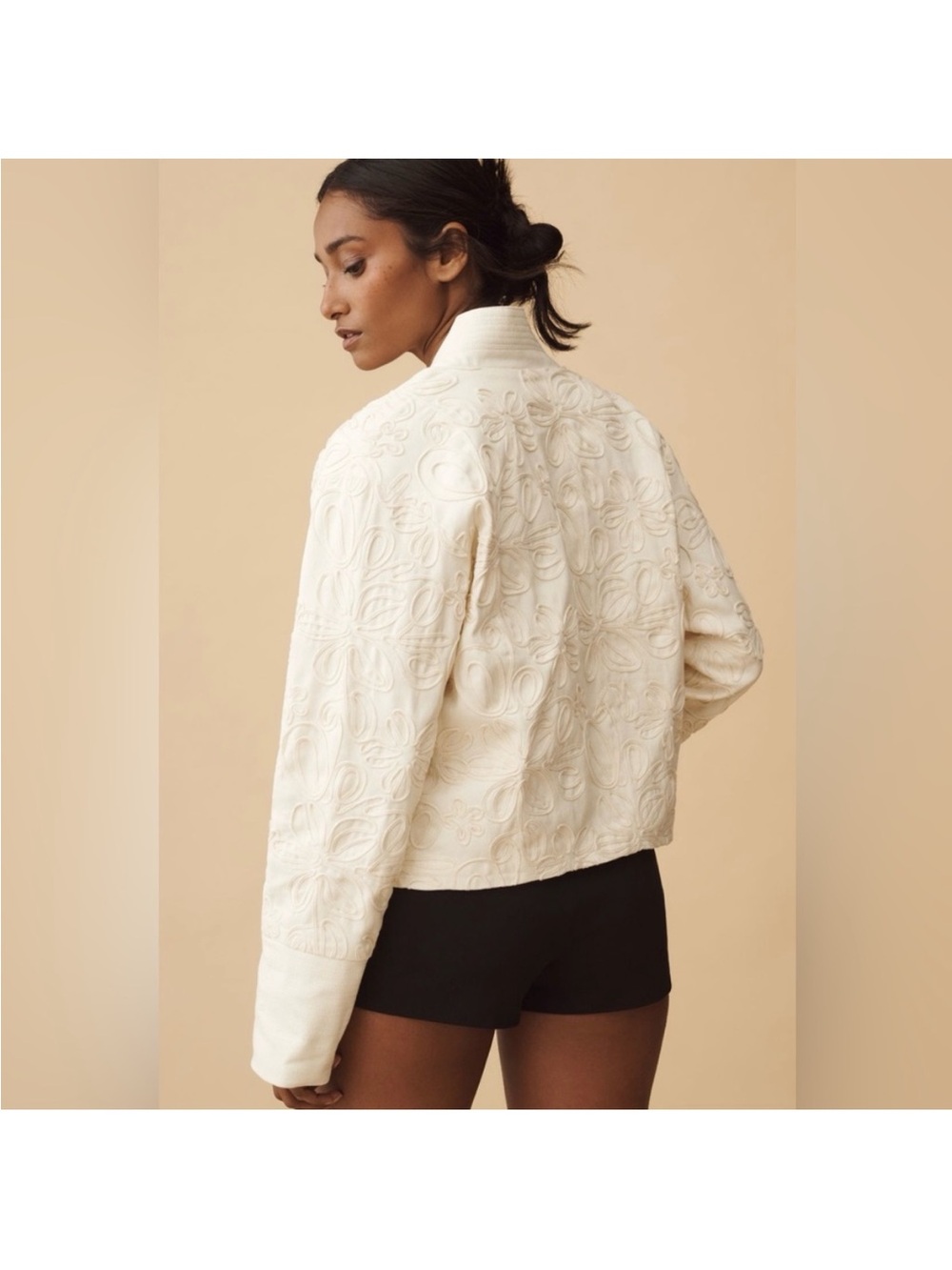 Dolan Cream Embroidered jacket - Picture 4 of 4